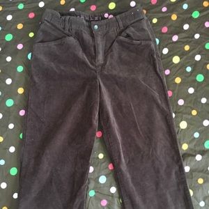 Brown Pants with Diamond Button